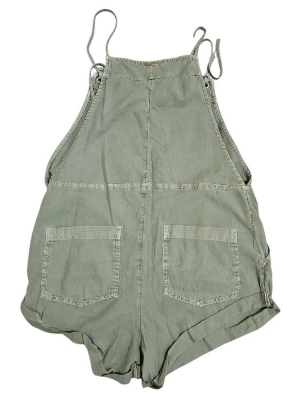 Billabong Large Green Romper Overall Coastal Cowgirl Boho Surfer Casual Playsuit - Picture 5 of 8